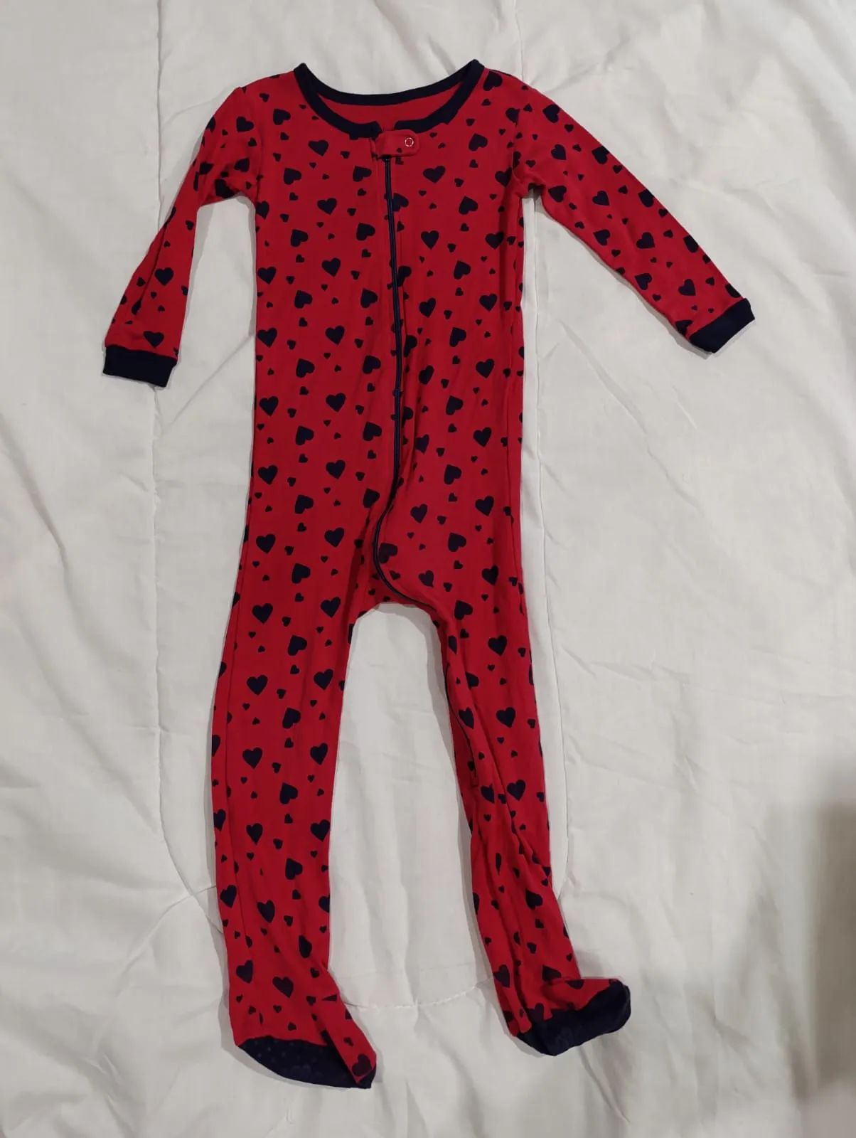 Pijama algodon corazones kids